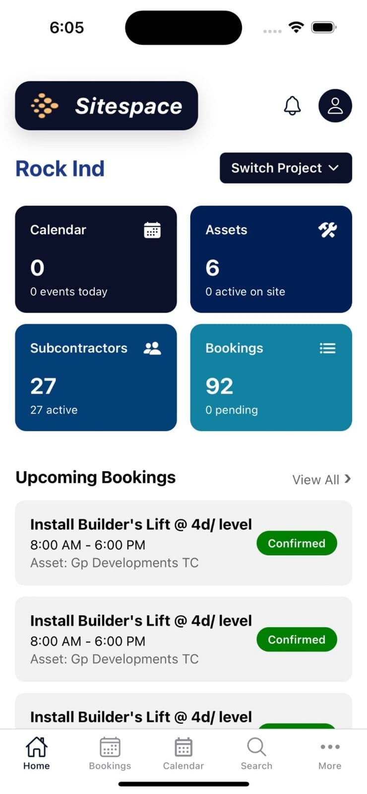 SiteSpace mobile app